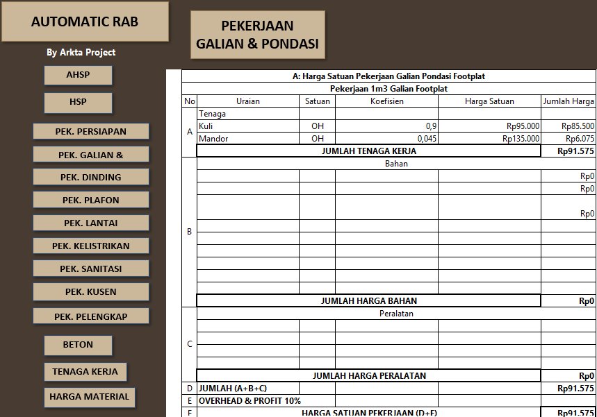 Pekerjaan Galian & Pondasi